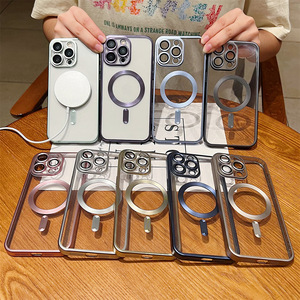 <span class=keywords><strong>Custodia</strong></span> morbida in TPU di lusso <span class=keywords><strong>custodia</strong></span> magnetica per caricabatterie Wireless trasparente per <span class=keywords><strong>iPhone</strong></span> 14 13 <span class=keywords><strong>12</strong></span> <span class=keywords><strong>custodia</strong></span> <span class=keywords><strong>protettiva</strong></span> per cellulare - Product Image 1