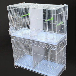 Cage à oiseaux de haute qualité pour perruches, pinsons, calopsittes, <span class=keywords><strong>conures</strong></span>, agapornis, canaris, perroquets, plateau en plastique, boîte en fer emballée - Product Image 3