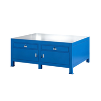 Banc de travail antistatique en acier industriel moderne, table de travail ESD, poste de travail pour réparation électronique, armoire à outils