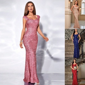 Vrouwenkleding Plus Size Elegante Dames Jurken met Pailletten Luxe Avondjurken Baljurken Maxi Gala Jurken - Product Image 2