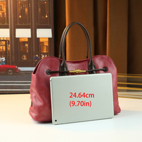 Sac fourre-tout rétro pour femme, grande capacité, automne/hiver, décontracté, avec fermeture éclair, en polyester, polyvalent, pour le travail et les trajets quotidiens