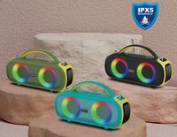 Enceintes de fête portables étanches IPX5 avec radio FM/WiFi, système 2.1 canaux 60W (B52)