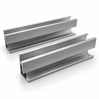 Composants de fixation de rail en aluminium résistant au vent pour support de module photovoltaïque sur toit incliné