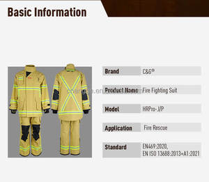 Trajes de Bombero, Uniforme de Protección Contra Incendios - Product Image 6