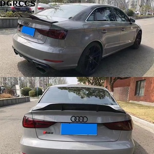 DGRCCS A3 R Carbon Fiber Polished Rear Spoiler for A3 S3 RS3 8V Limousine Sedan 2013-2020 with Tape - Product Image 5