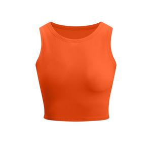 Slim Fit Zomer Katoenen Cropped <span class=keywords><strong>Tops</strong></span> Mouwloos Sexy Baby Tee Hiphop Stijl High Xl Aanpasbare <span class=keywords><strong>Tops</strong></span> Dames Groothandel - Product Image 6
