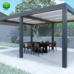 3 m x 5m 12 'x 20' 7x3 mètres blanc grand abat-jour en aluminium à persiennes terrasse pour extérieur <span class=keywords><strong>6x3</strong></span> m pergola avec réglable - Product Image 4