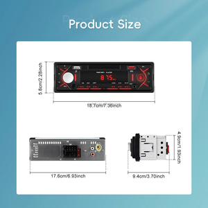 Reproductor MP3 para Auto Podofo, 2 USB, Radio 1Din, USB, BT, AUX-IN, Control Remoto, Soluciones de Cadena de Suministro de Electrónica para Autos - Product Image 5