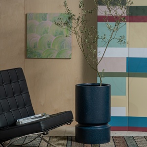 Sang trọng & thanh lịch màu xanh bình hoa lớn trong nhà và ngoài trời đầy màu sắc hình Trụ trồng để sử dụng nhà - Product Image 5