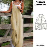 Romper Wanita Musim Panas Model Longgar, Jumpsuit Polos Berpocket, Bahan Bernapas, Gaya Kasual, Ukuran All Size, Dress Rajut