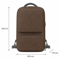 Sac à dos pour ordinateur portable imperméable 36-59 L, en polyester, unisexe, pour les voyages d'affaires