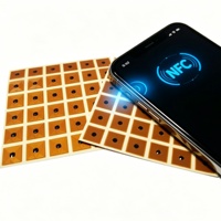 Petits autocollants NFC RFID en PVC plastique, mémoire 1 Ko, certifiés ISO, étanches, pour contrôle d'accès à la fréquence 13,56 MHz, étiquetage d'objets de petite taille