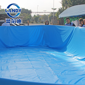 Rivestimento per <span class=keywords><strong>Piscina</strong></span> Landy Blue in PVC con Perline, Impermeabile, Resistente ai Raggi UV, Anti-Alghe, per Piscine Fuori Terra da Esterno - Product Image 5