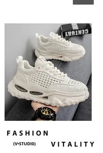 Baskets légères et respirantes pour femmes, avec empeigne en tissu Fly Weave, chaussures de course décontractées, tendance mode, vente en gros - Product Image 4