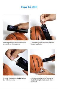 NEWO Fast Ball Automatic Wireless Electric <strong>Air</strong> <strong>Pump</strong> for Inflatables Basketball, Soccer, Volleyball, <strong>Football</strong> - Product Image 5