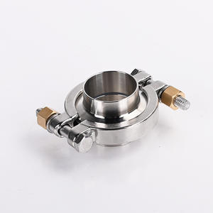 304 स्टेनलेस स्टील सैनिटरी उच्च दबाव क्लैंप सेट सटीक कास्टिंग क्लैंप पाइप फिटिंग डबल बोल्ट कॉपर नट के साथ - Product Image 3