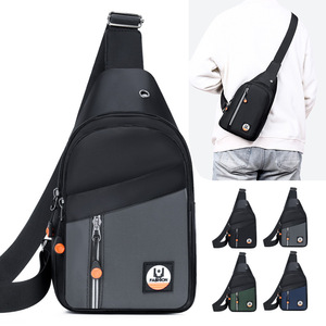 Men's Chest Protector Oxford Cloth Shoulder Bag Large Durable With Logo For Leisure Travel - Product Image 1