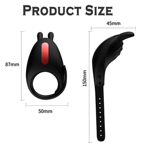 Anillo de Silicona Ajustable para Hombre con Estimulación del Clítoris y Punto G, Tamaño Flexible para Diferentes Diámetros - Product Image 6