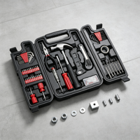 Lot de 142 outils à main en acier au carbone avec mallette de transport robuste, disponible en version OEM