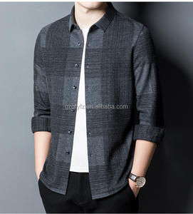 Camicia da <span class=keywords><strong>Uomo</strong></span> Slim Fit per Affari, Nuova Collezione 2026, Camicia Casual Sottile a Maniche Lunghe per Giovani - Product Image 3