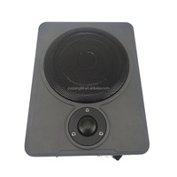 Subwoofer Actif de Voiture Sous Siège avec Amplificateur Intégré, Max 1500W, Haut-parleur Woofer Plat 8 Pouces, Basses Puissantes