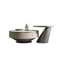 Table basse en dalle de roche minimaliste moderne et légère avec tiroir meuble TV créatif pour salon meubles de maison