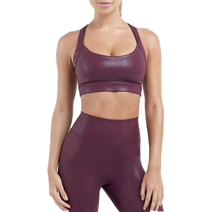 Classic Plus Size Women's Yoga <b>Bra</b> Halter Neck Four-Way <b>Stretch</b> Breathable Lightweight Sports Active Wear Custom Logo - Product Image 2