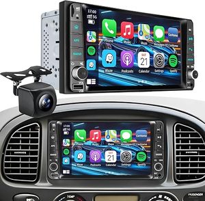 Radio para Auto de 7 Pulgadas con Pantalla IPS para Toyota 4Runner, Tundra, Sequoia, <span class=keywords><strong>Apple</strong></span> CarPlay Inalámbrico, Android Auto, Mirror Link, Bluetooth, AM/FM, Cámara de Reversa - Product Image 4