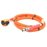 Fabricant Vente en gros Câble de charge EV orange personnalisé 1500V Harnais de fil de cuivre résistant aux hautes températures pour automobile