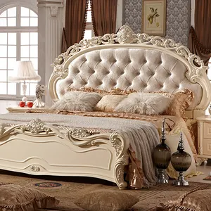 Luxury Thổ Nhĩ Kỳ King Size Gỗ Nội Thất Khách Sạn Bộ Phòng Ngủ