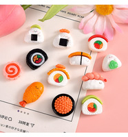 Ciondoli in Resina a Forma di Mini Sushi e Palline di Riso per Artigianato Fai-da-Te e Accessori per Case delle Bambole - Vendita all'Ingrosso