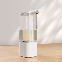Dispenser Sabun Dapur USB Isi Ulang 550ml ABS+PC Sensor Otomatis Tempel Dinding IPX5 Tahan Air 2 Pengaturan Busa Rumah Tangga