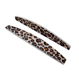 โรงงานผลิตแฟชั่นใหม่ จำหน่ายตะไบเล็บลายเสือดาว ตะไบเล็บรูปกล้วยแบบกำหนดเองได้ - Product Image 2