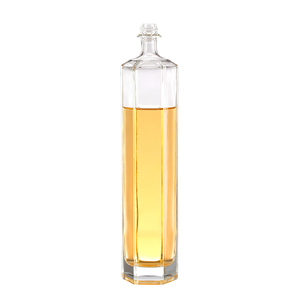 Botella <span class=keywords><strong>de</strong></span> cristal con forma <span class=keywords><strong>de</strong></span> misil elegante <span class=keywords><strong>de</strong></span> alta calidad personalizada <span class=keywords><strong>de</strong></span> 300ml para Baijiu Whisky Vodka <span class=keywords><strong>Agave</strong></span> Gin licores sello plano tapa <span class=keywords><strong>de</strong></span> corona - Product Image 3