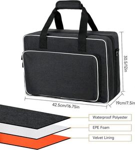 BSCI Factory Custom Audio Mixer Travel <b>Case</b> Protective DJ Mixer Storage Bag for Microphones and More Podcast Equipment - Product Image 4