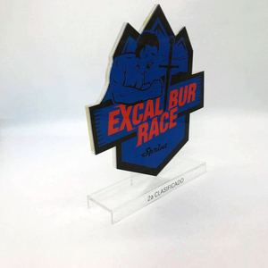 Placa de Premio Artística Única de Acrílico con Impresión 4C, Copa de Madera Grabada con Láser con Diseño de Trofeo para Medalla de Recuerdo - Product Image 4
