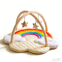 Jouets suspendus tout-en-un, design créatif, forme de nuages arc-en-ciel, tapis de jeu pour bébé, aire de jeux pour enfants