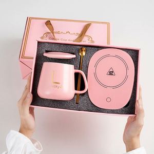 Y1 Usb Powered Hot Sale Gift <b>Set</b> 55 Degree Coffee Milk Ceramic With Heating Pad Constant Temperature <b>Mug</b> Heater - Product Image 5
