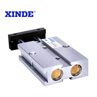 Cilindro Neumático de Aluminio de Doble Eje y Doble Vástago de la Marca XINDE, Modelo de Gran Empuje de Tamaño Pequeño TDA/TN10/16/20-10*20X30X50X70S