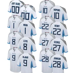 2024 Men's White Tennessee Titans Draft Pick Jerseys American Football Shirts Stitched Embroidered Wholesale Wear