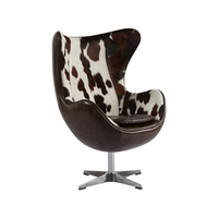 Chaise en Aluminium d'aviation spitfire wing back, chaises de bureau pivotantes en cuir véritable rustique vieilli, chaises de salon d'hôtel