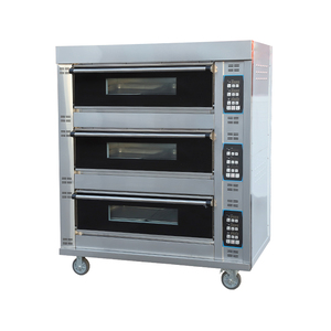Four électrique commercial intelligent à 3 niveaux et 6 plateaux pour boulangerie, en acier inoxydable, thermostat réglable, pour la cuisson du pain et des gâteaux - Product Image 5