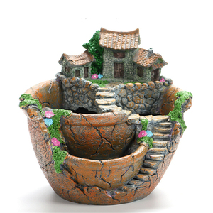 Pot de planteur en résine pour jardin, plantes succulentes pour herbes de <span class=keywords><strong>Cactus</strong></span> - Product Image 1
