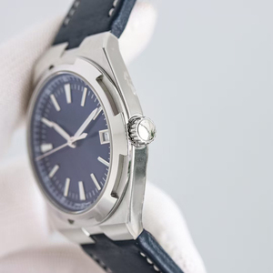 Reloj de Hombre Automático Mecánico con Reserva de Marcha, Fecha, Cristal de Zafiro Luminoso, Resistente al Agua, Caja de Acero Inoxidable, Esfera Azul, Negra - Product Image 3