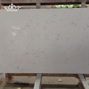 หินสังเคราะห์โกลด์ท็อป สีขาวบริสุทธิ์ รุ่น 4044 บิอันโก คาร์รารา ควอตซ์ สำหรับทำเคาน์เตอร์ครัว พร้อมขนาดที่ปรับแต่งได้สำหรับตกแต่งภายในอพาร์ตเมนต์ - Product Image 6