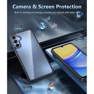 Phone Case Redmi 14C Phone Case Silicone TPU Shockproof 360 Rotatable <b>Ring</b> Holder Kickstand/Stand Screen Protector Plain - Product Image 3