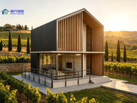 100 ㎡   Villa modulaire de vacances de luxe, livraison rapide, finitions haut de gamme, salles de bain privées, alimentation solaire