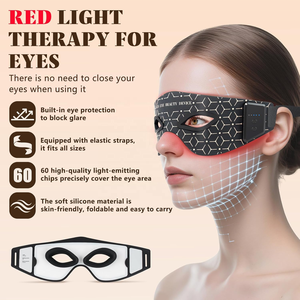 Maschera LED per <span class=keywords><strong>Occhi</strong></span> 630nm 850nm con 60 Fonti Luminose per Rilassamento Muscolare Oculare e Stimolazione del Collagene - Product Image 2