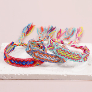 Nueva Pulsera <span class=keywords><strong>de</strong></span> Regalo Cristiana Tejida a Mano <span class=keywords><strong>de</strong></span> Estilo Étnico <span class=keywords><strong>de</strong></span> Zhejiang, Color Fluido, Bohemia, <span class=keywords><strong>Amistad</strong></span>, Moda Fina Transfronteriza - Product Image 3