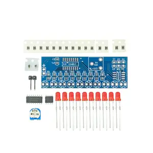 Kit Elektronik Pintar NE555 + Lampu CD4017 Lampu Mengalir Air Modul LED Kit DIY